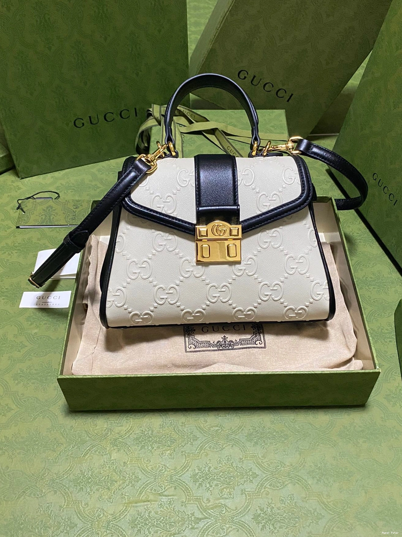 Hyper Peter GG bag Small handle top GUCCI 0707